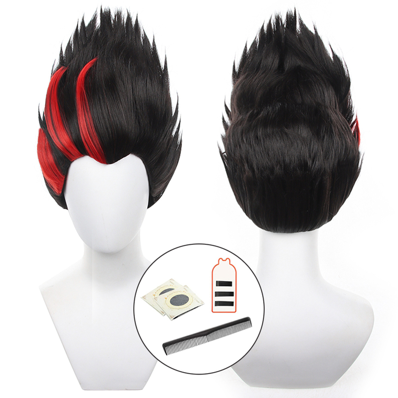 Holouncoser Xiao Ou's Blue Prison Horse Wolf Costume Wig from the Yohko Era Cos Wig Synthetic Hair Holouncoser Xiao Ou's Blue Prison Horse Wolf Costume Wig from the Yohko Era Cos Wig Synthetic Hair
