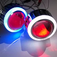 Xe máy Xenon Light Refit Lens Đèn pha Ánh sáng HID Angel Eye Devil Eye 3 Inch 3.5 Inch Xenon Fish Eye - Đèn HID xe máy đèn xe wave alpha