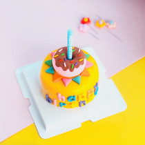 Pet Birthday Pins Little Flowers Homemade Cake Pure Meat Pooch Cake Kitty dog with custom Shunfeng