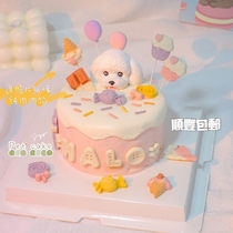 Dog Kitty Eats Pet Cake Universal Snacks Chicken Duck Meat Sends Custom Avatar Teddy Golden Hair Snownery