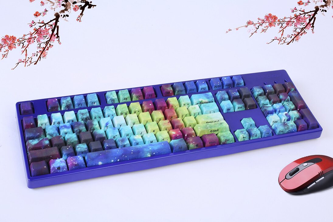 Cherry Blossom Keycaps 60 Percent GTSP 61 PBT Keycaps 60 Percent, Ducky One 2