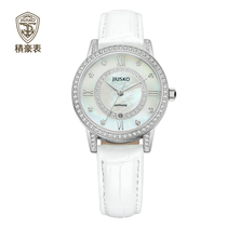 JJIUSKO Accumulate Luxury Womens Table Quartz Watch Leather Strap Steel Band Interchanging Waterproof Calendar Fashion Lady Watches JFO0109