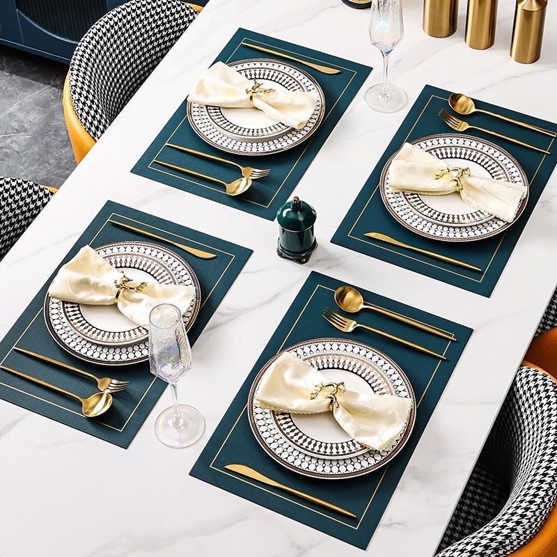 Plate Set for Home Use, Light Luxury, Western-Style Steak Dinner Plate, Knife and Fork Set, European-Style Model Room Display, Decorative Tableware