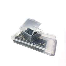 Hardware batch head storage box rectangular transparent small plastic box small parts storage box portable