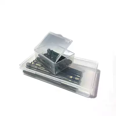 Hardware batch head storage box rectangular transparent small plastic box small parts storage box portable