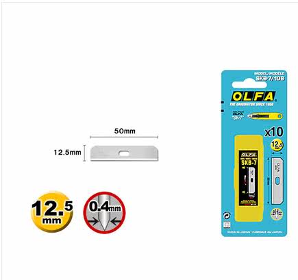 Japan original OLFA SKB-7 10B safety knife blade for SK-7 safety knife