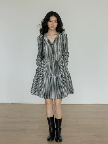 Рубашка для отдыха, платье, мини-юбка, осенняя, V-образный вырез