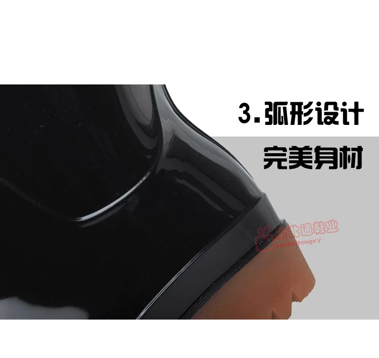 Mùa xuân và mùa thu mùa thu gân bò không thấm nước giày đế ngắn ống câu cá giày cao su ấm giày đi mưa