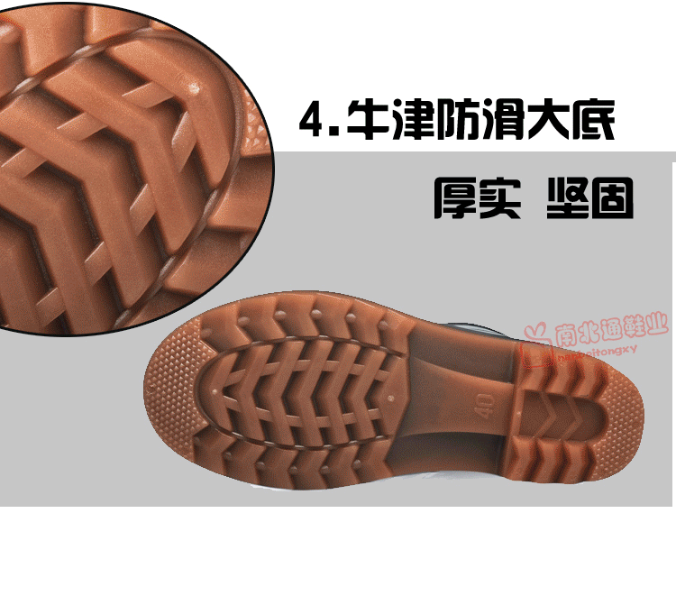 Mùa xuân và mùa thu mùa thu gân bò không thấm nước giày đế ngắn ống câu cá giày cao su ấm giày đi mưa giày thể thao chống nước
