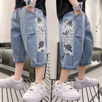 Boy jeans Summer children Short pants 2022 New small CUHK Boy clothing Boys sport pants casual pants