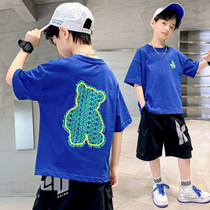 Children Summer short sleeve boy round collar T sleeves new CUHK Girl girl suction sweat half sleeve casual Compassionate Movement