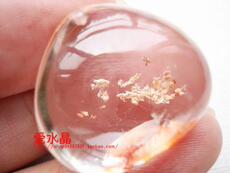 аксессуары для шеи 【爱水晶的猫】天然全净体红胶花彩幽灵坠尺寸24-16-13mm