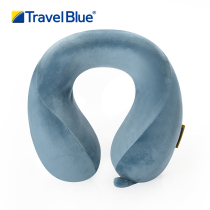New British TravelBlue Blue Travel U-shaped Pillow Neck Pillow U-shaped Memory Cotton Airplane Travel Nap Portable