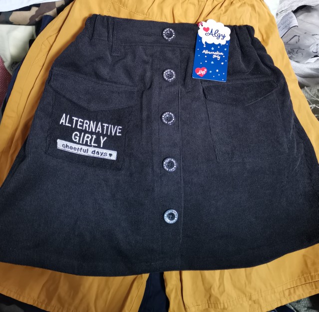 Real Pat Export Day Single Algy Child Clothing Women's Children's Spring Summer Short Skirts Pants Half Body Dress Casual 100 lap