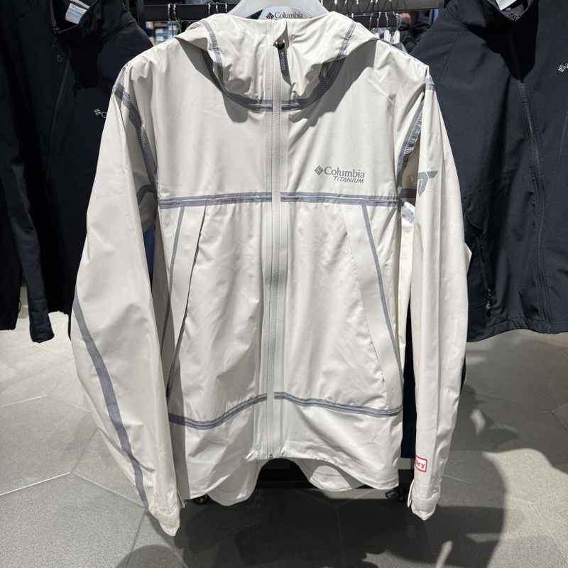 Columbia 2025 Spring/Summer Columbia Outdoor Men's Titanium Rainproof Jacket Hiking Jacket We2939