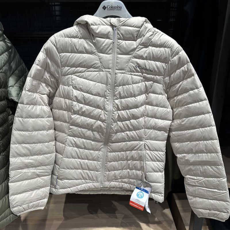 In-Stock Columbia Autumn and Winter Outdoor 650 Fill Power down Jacket for Women, Warm Hooded Coat Wr9006