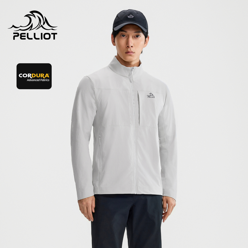 [P Series] Pelliot Outdoor Softshell Jacket for Men, New Model Cordura, Wear-Resistant, Water-Repellent, Hiking and Mountaineering Jacket