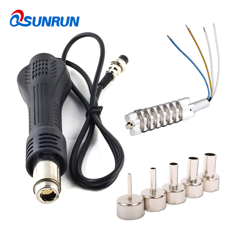 The replacement handle of the hot air gun can be used for 858 8586 858D 878 rework welding table BGA rework