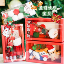 Christmas Gift Box Christmas Hat Headdress Collar Catnip Christmas Stocking Bell Santa Claus Toy Pinball