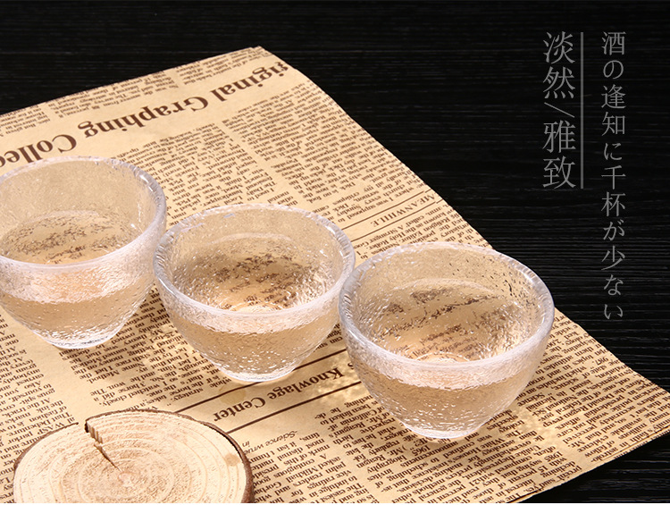 Bộ ly rượu dày theo phong cách Nhật Bản hầm rượu hình búa Búa nhỏ đựng ly rượu sake nhỏ 1 nồi 3 ly - Rượu vang giá để rượu