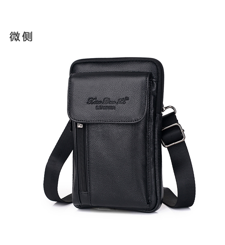 Túi da điện thoại di động nam đa chức năng đeo đai túi nam ngoài trời dọc 6 inch 7 inch vai đơn Messenger túi thủy triều - Túi điện thoại túi xách nữ