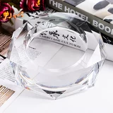 Серебряная стеклянная креативная большая пепельница, креативный подарок