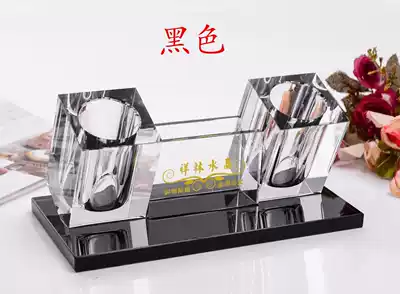 Crystal microphone holder KTV supplies desktop wireless microphone holder Crystal holder imidazole desktop ornaments