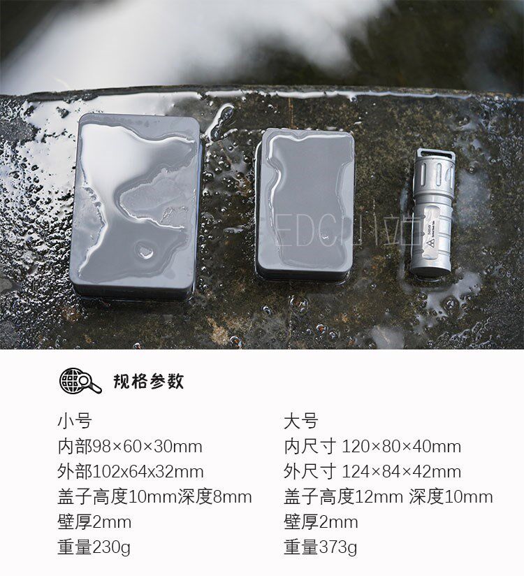 Титановые сплавы супер Коробка выживания ЧПУ ЧПУ один резьба Пустой супер непобедимый edc в коробку Выживание Судного дня 3 