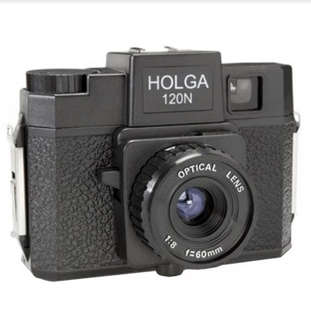 Holga color camera 120N light leak master ເລນຢາງຢາງສີດໍາສາມາດເຊື່ອມຕໍ່ກັບ flash retro ກ້ອງຖ່າຍຮູບສີ