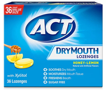 ACT Dry Mouth Lozenges With Xylitol 36-Count Sugar Free Ho