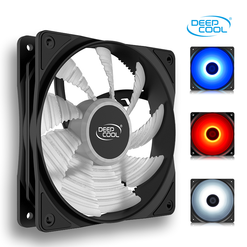Kyushu Wind God Magic Blade 120R Fan Blue Light White Color 12CM Host shell Fan 9 Leaf 3P Large 4P
