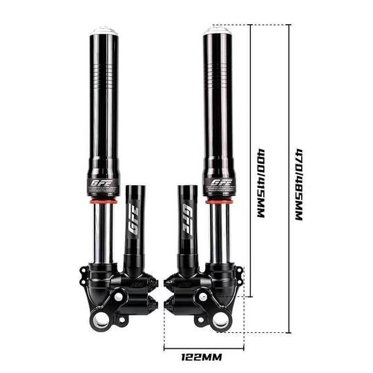 Genuine Gfe Inverted Front Shock Absorber Sniper 46-Core G352 No. 9/Mavericks 4Th Generation Modified Preload Adjustable Model