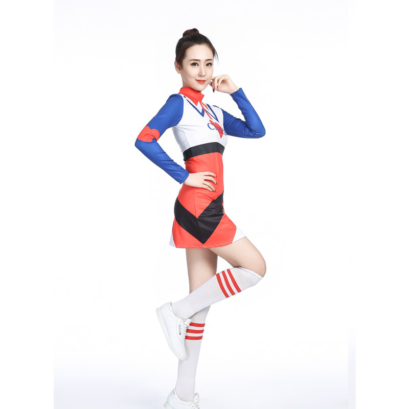 Cheerleader clothing acting cheerleader acting in ra-ra team mass aerobics clothing men and women suit