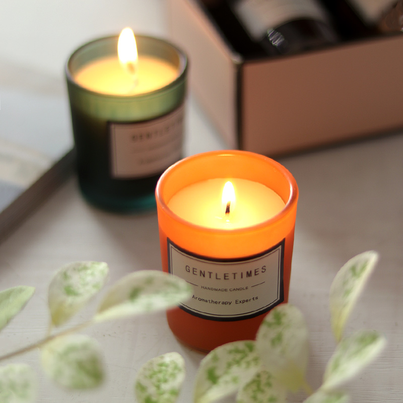 Incense Candle Gift Box Set Group Calming Sleep Lasting Essential Oil Scented Scented Candle Cup Companion Gift Valentine's Day