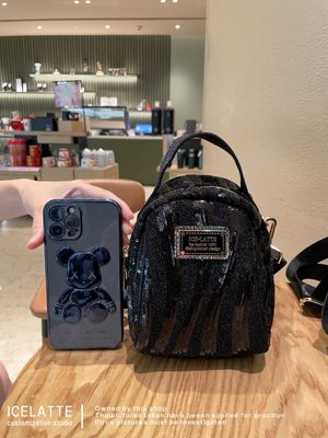 taobao agent Sophisticated shoulder bag, fashionable nail sequins, mobile phone, small small bag, 2023 collection