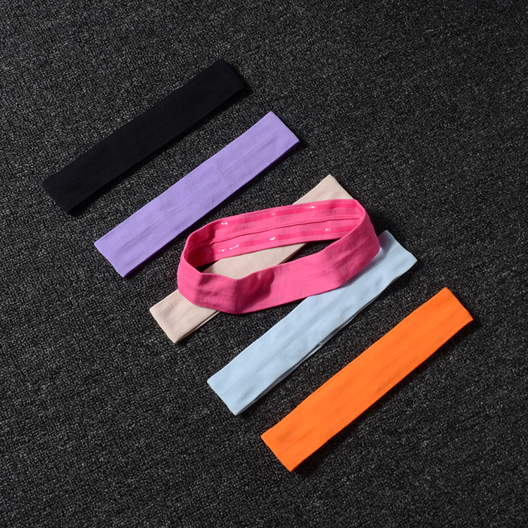 903 Silicone anti - slip - sweating fitness headband sports hair beam headscarf sucking sweating headband for men and women running