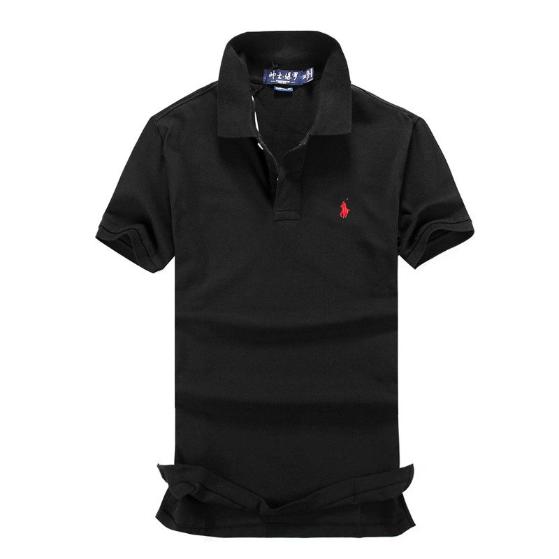 Áo sơ mi nam Paul POLO Áo liền thân mùa hè Màu trơn Paul Áo thun tay ngắn Thanh niên Giải trí Kích thước lớn Cotton Top áo thun cotton nam