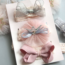 New baby hair band gift box Korean design Female baby fashion hair band hair accessories Newborn photo dress headdress