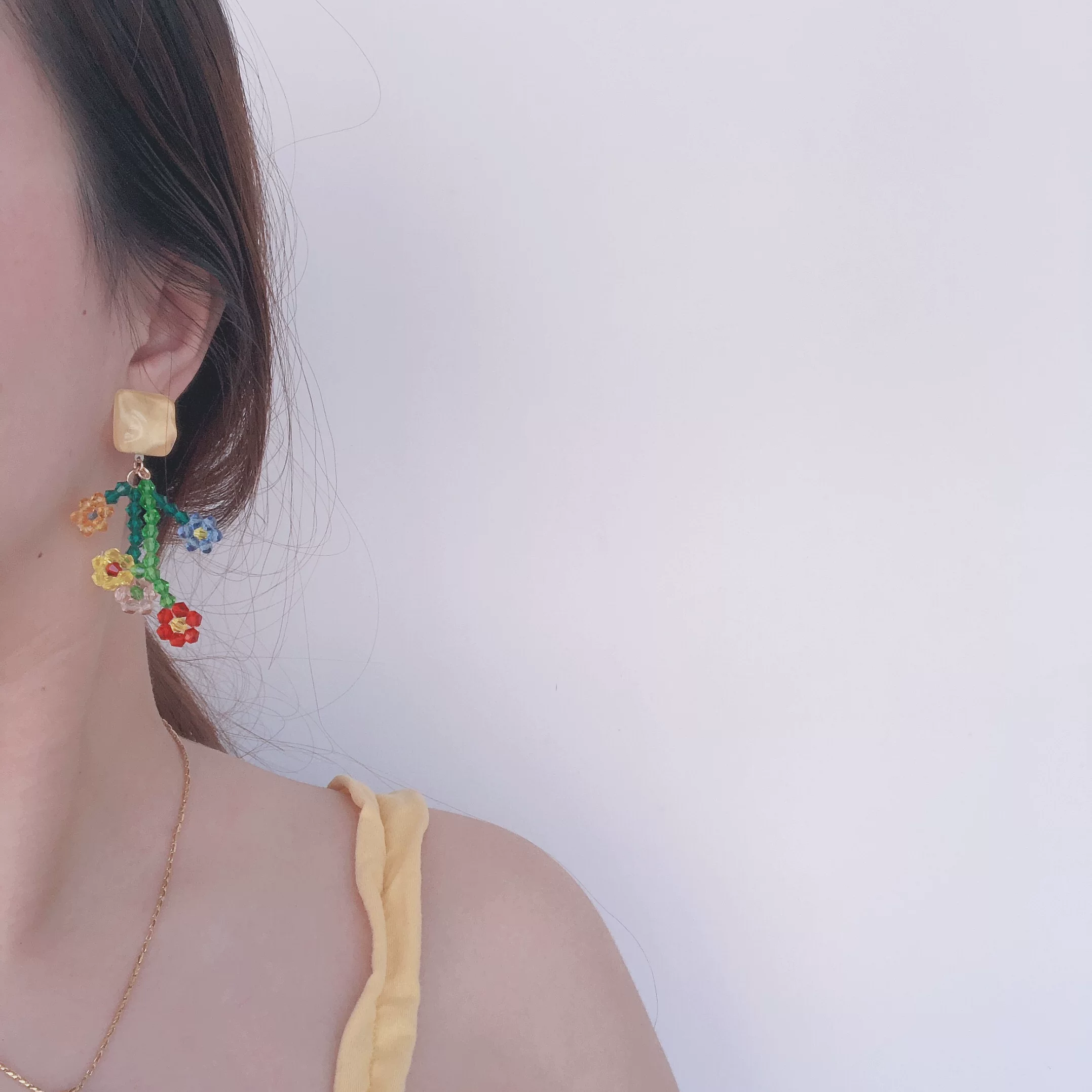 Плетеные милые серьги, клипсы для ушей, DIY, волнообразный узор