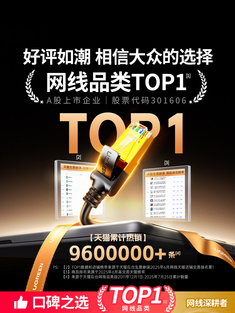 Green Internet Cable for Home Use, Category 7, Category 6, Multi-Gigabit Shielded Computer Router Connection Broadband Network Jumper Cable