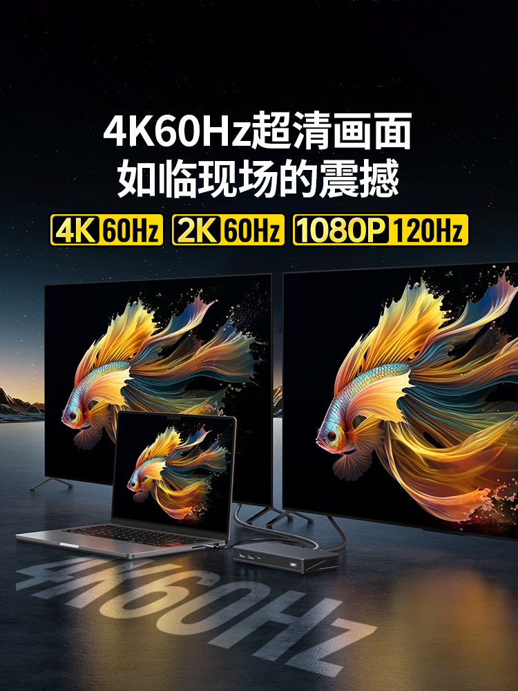 Greenlink Three-Screen Simultaneous Display Desktop Docking Station Typec to HDMI Expansion Dp Multi-Screen Display Displaylink Screen Projection Conversion USB Accessories Suitable for MacBook Pro M4 Laptop