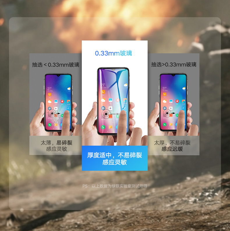 绿联10/10Pro钢化膜小米通用