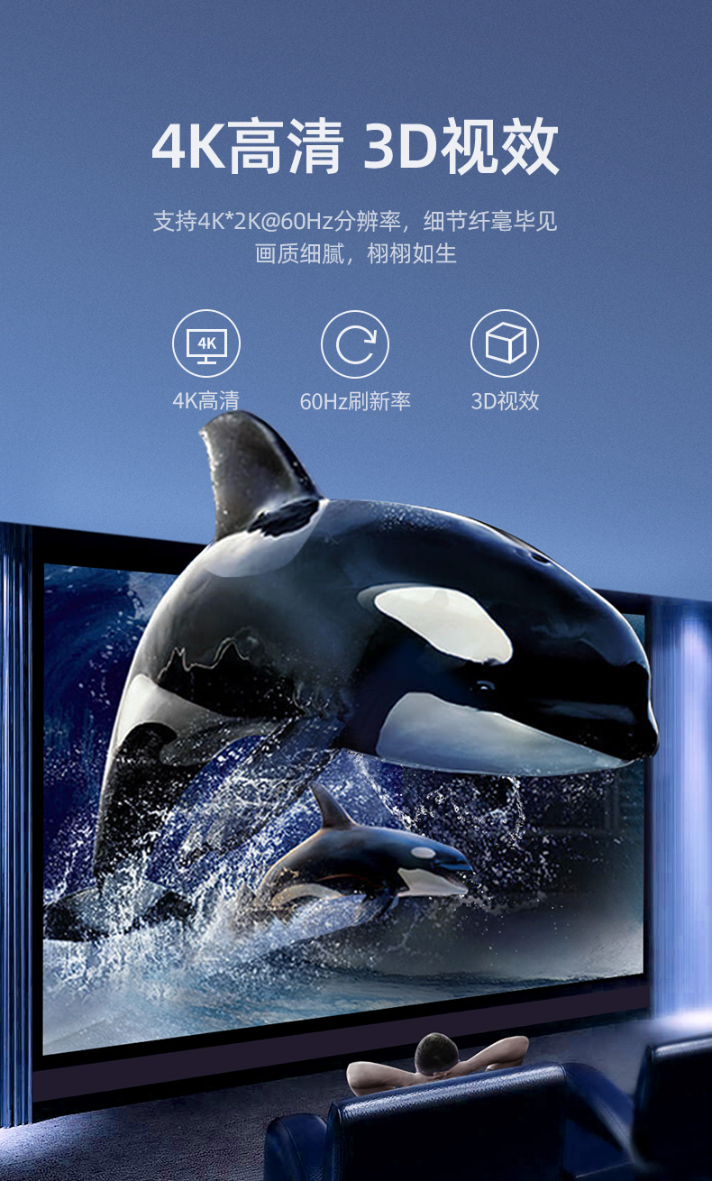 绿联USB3.1 type-c转hdmi转换器4K