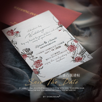 Museum of Love LETTERPRESS letterpress invitations retro wedding invitations high-end wedding invitations can be customized