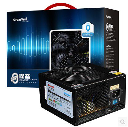 Great Wall GW-600ZN rated 500W computer power table top computer back line wise control 0 decibel mute power brand new