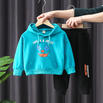 Boy set Spring suit 2021 Korean version of new children 3 years old male treasure Spring style tide childrens leisure two-piece set 5