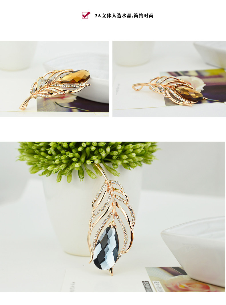 Broche femme en cristal artificiel - Ref 1172168 Image 19