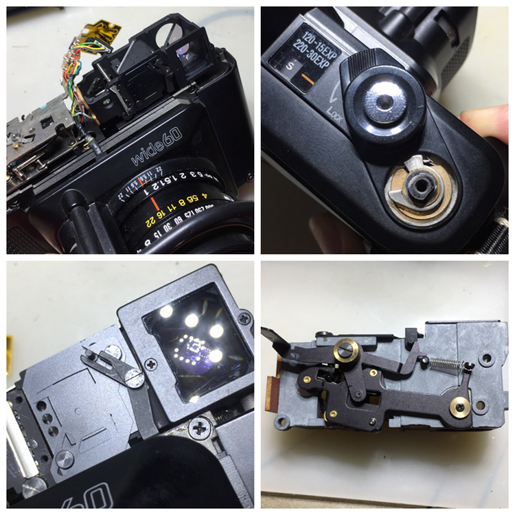 Fujifilm Fuji FUJI GS645 120 film machine repair care macular non-linkage viewfinder