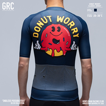 GRC new DONUT for men and women DONUT WORRY summer road bike riding suit short sleeve top