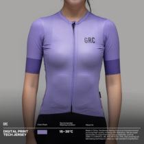 GRC new ladies printing machine can lavender purple road bike riding suit short sleeve top